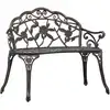 Image de vidaXL Banc de bistrot 100 cm Bronze Aluminium coulé