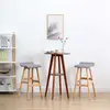Image de vidaXL Tabourets de bar lot de 2 gris clair tissu