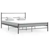 Image de vidaXL Cadre de lit sans matelas gris métal 140x200 cm