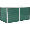 Image de vidaXL Bac de Jardin en Acier Galvanisé 160x80x77 cm, Vert, Bordure de Sécurité Pliable, Bac à Fleurs et Légumes, DIY, Balcon, Terrasse ou Jardin