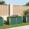 Image de vidaXL Jardinière 160 x 80 x 77 cm Acier galvanisé Vert