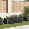Image de vidaXL Jardinière 160 x 80 x 45 cm Acier galvanisé Anthracite