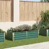 Image de vidaXL Jardinière 160 x 80 x 45 cm Acier galvanisé Vert