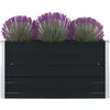 Image de vidaXL Jardinière 100 x 100 x 45 cm Acier galvanisé Anthracite