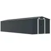Image de vidaXL Abri de jardin Anthracite 257x779x181 cm Acier galvanisé