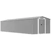 Image de vidaXL Abri de jardin Gris 257x990x181 cm Acier galvanisé
