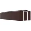 Image de vidaXL Abri de jardin Marron 257x990x181 cm Acier galvanisé