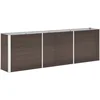 Image de vidaXL Lit Surélevé Bac à Plante Pot à Fleurs Bac à Fleurs Jardinière Véranda Jardin Patio Extérieur Acier Galvanisé 240x40x77 cm Marron