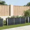 Image de vidaXL Lit surélevé de jardin Acier galvanisé 240x40x77 cm Anthracite