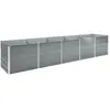 Image de vidaXL Lit surélevé de jardin Acier galvanisé 400x80x45 cm Gris