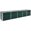 Image de vidaXL Lit surélevé de jardin Acier galvanisé 400x80x45 cm Vert