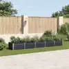 Image de vidaXL Lit surélevé de jardin Acier galvanisé 400x80x45 cm Anthracite