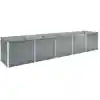 Image de vidaXL Lit surélevé de jardin Acier galvanisé 400x80x77 cm Gris