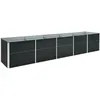 Image de vidaXL Lit surélevé de Jardin Acier galvanisé 400x80x77 cm Anthracite