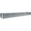 Image de vidaXL Lit surélevé de jardin Acier galvanisé 480x80x45 cm Gris