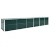Image de vidaXL Lit surélevé de Jardin Acier galvanisé 480x80x77 cm Vert