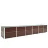 Image de vidaXL Lit surélevé de jardin Acier galvanisé 480x80x77 cm Marron