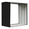 Image de vidaXL Abri de Stockage à Bois Abri de Chauffage de Bois Abri de Jardin Rangement Extérieur Durable Acier Galvanisé 172x91x154 cm Anthracite