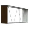Image de vidaXL Abri de Stockage de Bois Abri de Chauffage de Bois Abri de Jardin Rangement Extérieur Durable Acier Galvanisé 330x84x152 cm Marron