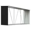 Image de vidaXL Abri de Chauffage de Bois Jardin Rangement Extérieur Durable Acier Galvanisé 330x84x152 cm Anthracite