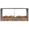 Image de vidaXL Abri de stockage de bois Acier galvanisé 330x92x153 cm Marron
