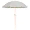 Image de Parasol de jardin avec mât en acier 180 cm Sable