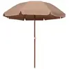 Image de vidaXL Parasol de jardin avec mât en acier 240 cm taupe