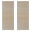 Image de vidaXL 2X Tapis Rectangulaires Tapis de Plancher Tapis de Sol Antidérapant Tapis de Bambou Salon Salle de Séjour Maison Intérieur Bambou Naturel
