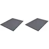 Image de vidaXL Paillassons 2 pcs PVC Gris 90x60 cm