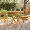 Image de vidaXL Table pliable de jardin 85x85x76 cm Bois de teck solide
