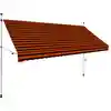 Image de vidaXL Auvent manuel rétractable 300 cm Orange et marron