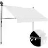 Image de vidaXL Auvent manuel rétractable avec LED 300 cm Crème
