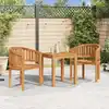 Image de vidaXL Chaise en forme de banane Bois de teck solide