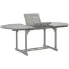 Image de vidaXL Table de jardin Gris 200x100x75 cm Bois d'acacia massif