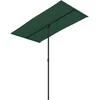 Image de vidaXL Parasol de Jardin avec Mât en Aluminium, Pare-soleil de Patio, Abri de Soleil, Parasol de Terrasse Extérieur, 180x110 cm Vert