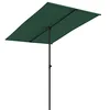 Image de vidaXL Parasol de jardin avec mât en aluminium 2x1,5 m Vert