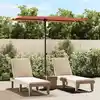 Image de vidaXL Parasol de jardin avec mât en aluminium 2x1,5 m Terre cuite