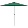Image de vidaXL Parasol de jardin et mât en aluminium 270x246 cm Vert