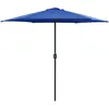 Image de vidaXL Parasol de jardin et mât en aluminium 270x246 cm Bleu azuré