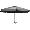 Image de Parasol de jardin avec mât en aluminium 600 cm anthracite