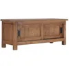 Image de vidaXL Meuble TV Armoire Basse Meuble Divertissement Meuble Multimédia Salon Salle de Séjour Maison Intérieur 90x30x35 cm Bois de Teck Massif