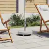 Image de vidaXL Socle de parasol Granite 30 kg Rond Gris