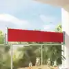 Image de vidaXL Auvent latéral rétractable de patio 60x300 cm Rouge