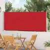 Image de vidaXL Auvent latéral rétractable de patio 120x500 cm Rouge
