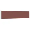 Image de vidaXL Auvent Latéral Rétractable de Patio Store Latéral Brise-Vue Abri Soleil Jardin Terrasse Balcon Exterieur Résistant aux UV 120x500 cm Marron