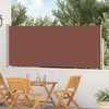 Image de vidaXL Auvent latéral rétractable de patio 120x500 cm Marron