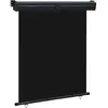 Image de vidaXL Auvent latéral de balcon 145x250 cm noir
