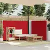 Image de vidaXL Auvent latéral rétractable Rouge 100 x 600 cm