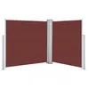 Image de vidaXL Auvent Latéral Rétractable Store Latéral Brise-Vue Abri Soleil Jardin Terrasse Balcon Exterieur Résistant aux UV Marron 120x600 cm