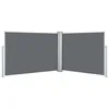 Image de vidaXL Auvent latéral rétractable Anthracite 100 x 1000 cm